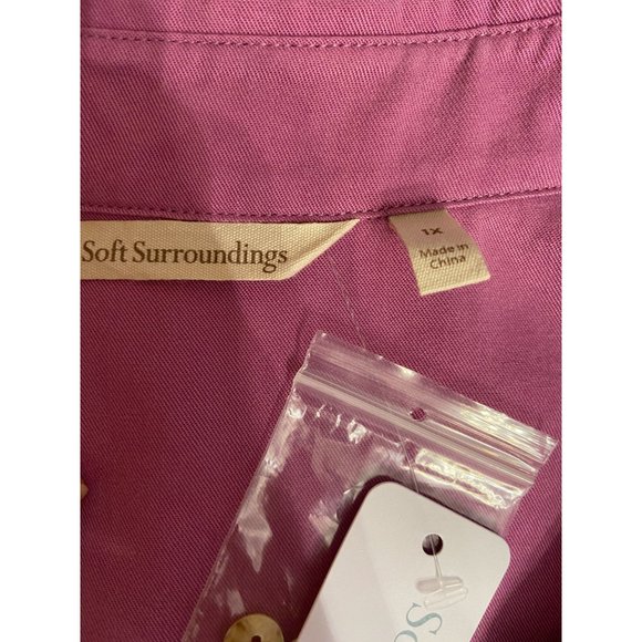 NWT Soft Surroundings Mulberry Asymmetrical Wrap Sz 1XL - Picture 5 of 9